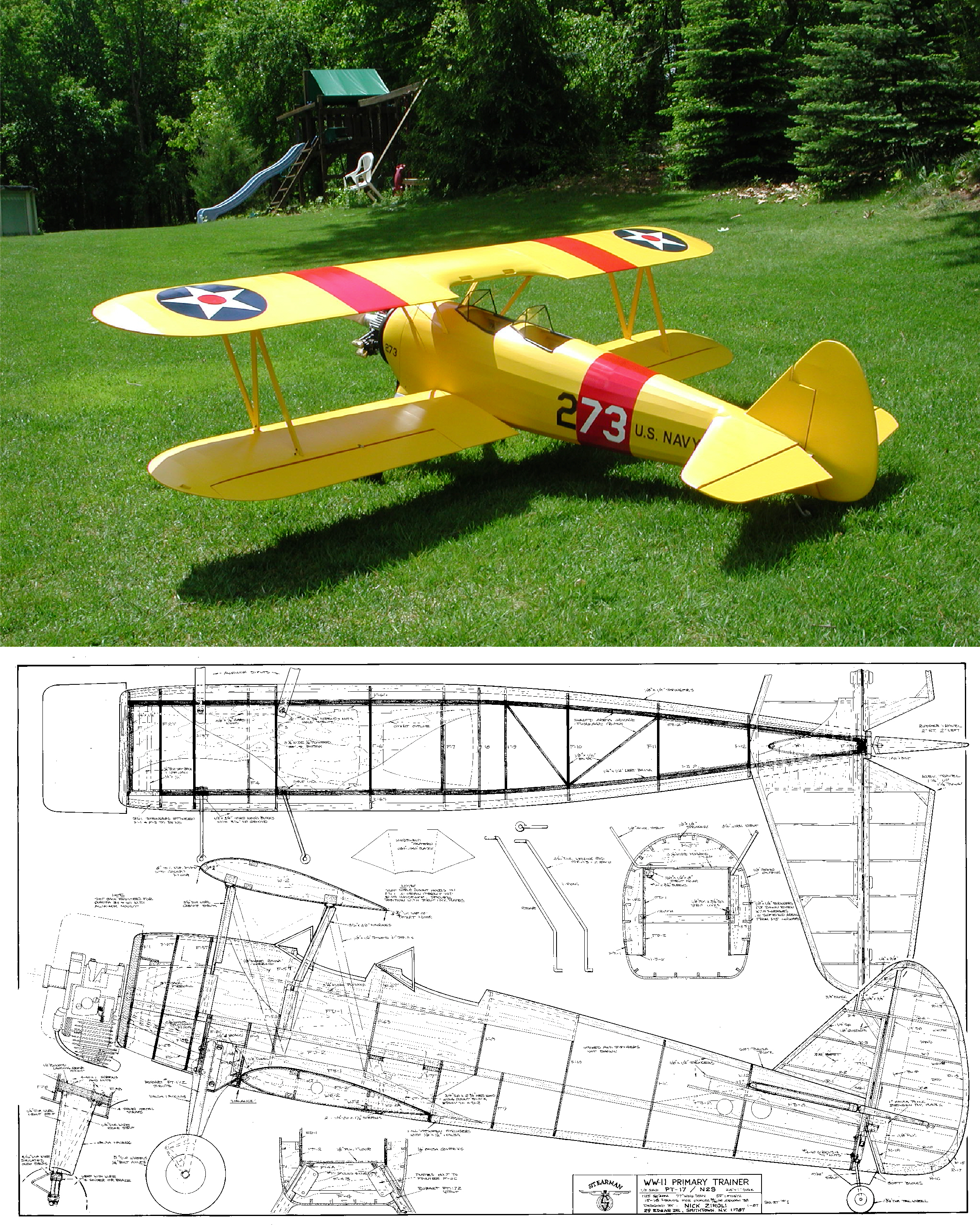 Nick Ziroli Giant Scale Plans — RC Airplane Plans, Parts & Accessories