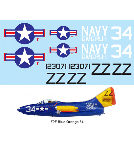 F9F Panther Navy Blue Yellow