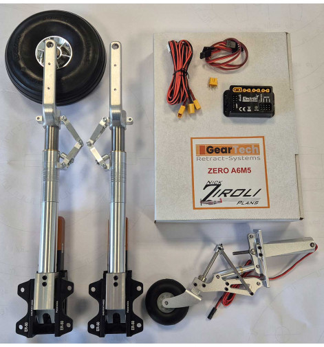 A6M5 Zero Zirroli landing gear- Geartech replacement for ROBART
