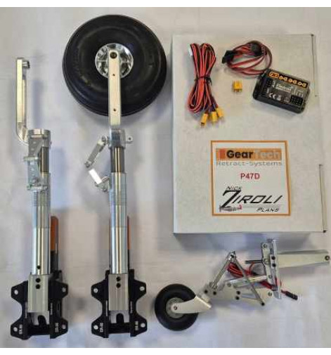 Thunderbolt P-47D Zirroli landing gear- Geartech replacement for ROBART