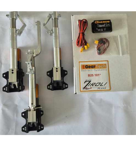 B25 2900mm 118" Ziroli retractable landing gear - Geartech replacement for ROBART