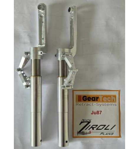 Junkers Ju87 Ziroli landing gear - Geartech replacement for ROBART
