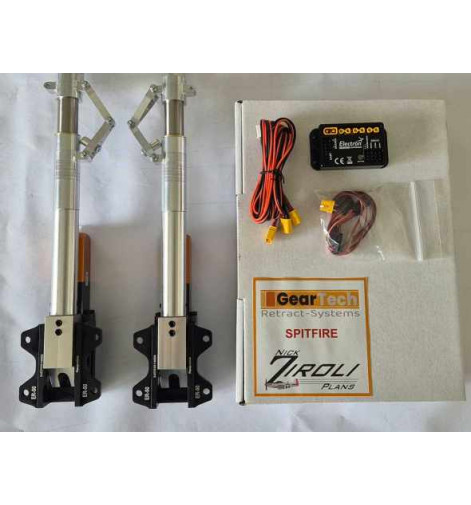 Spitfire Ziroli retractable landing gear - Geartech replacement for ROBART