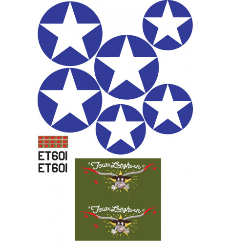P-40 Warhawk 'Texas Longhorn' Vinyl Graphics