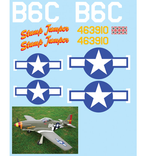 P-51D Mustang ("Stump Jumper") Vinyl Graphics