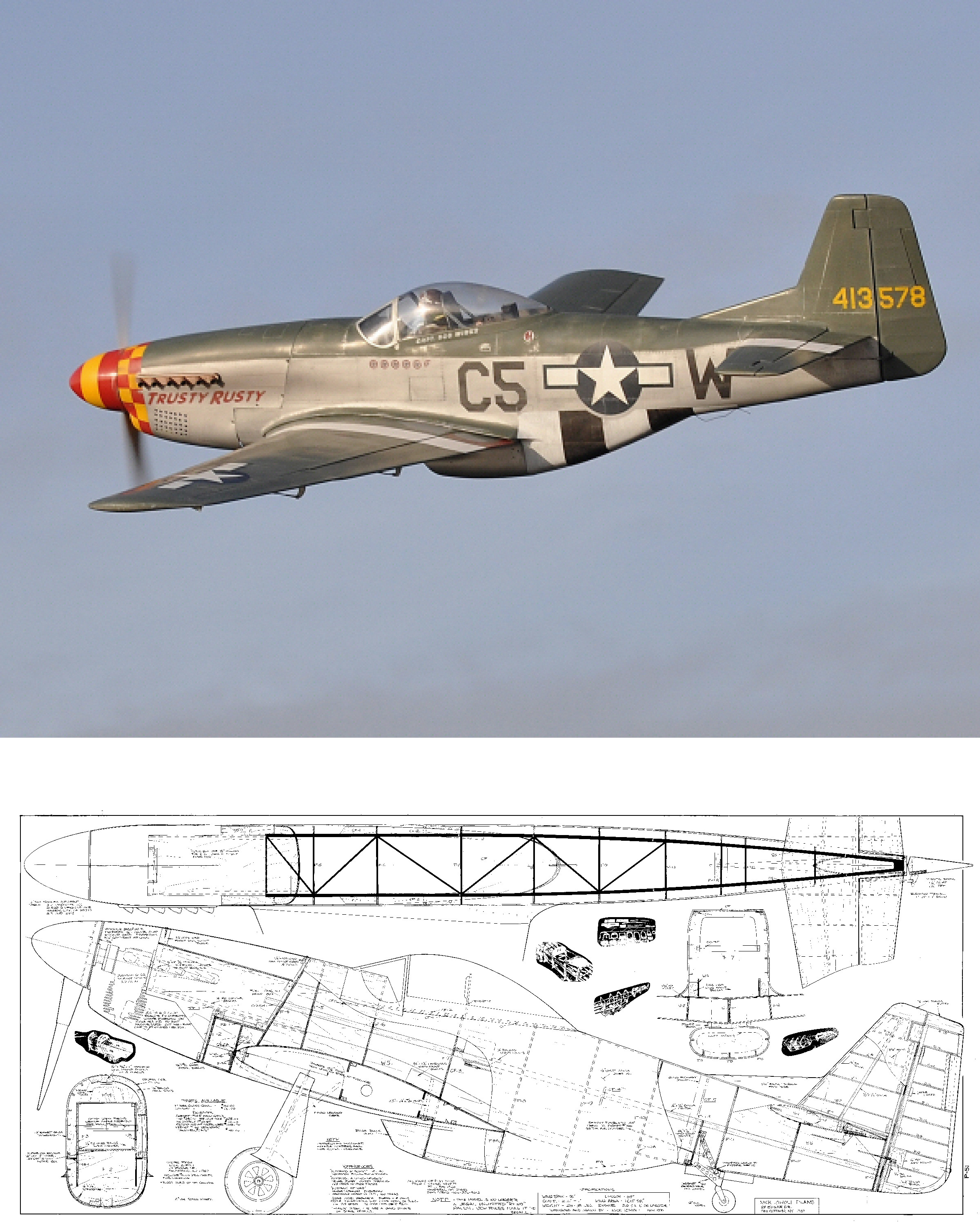 rc p 51 mustang kit