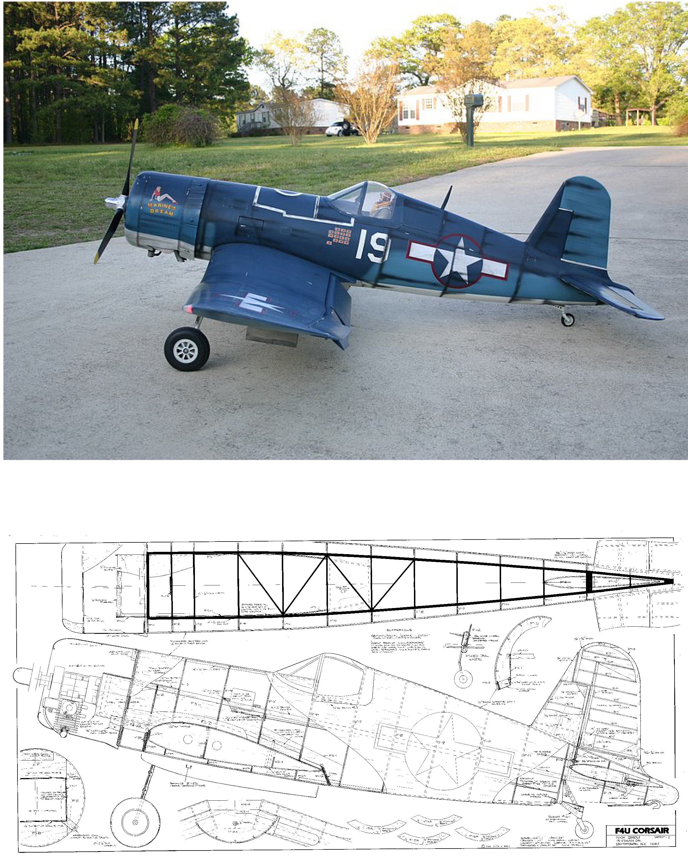 F4U-1 Corsair Plan