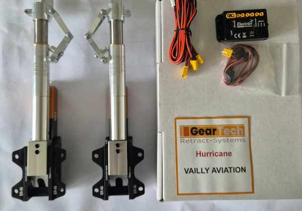 Hurricane Vailly Aviation retractable landing gear - Geartech replacement for ROBART