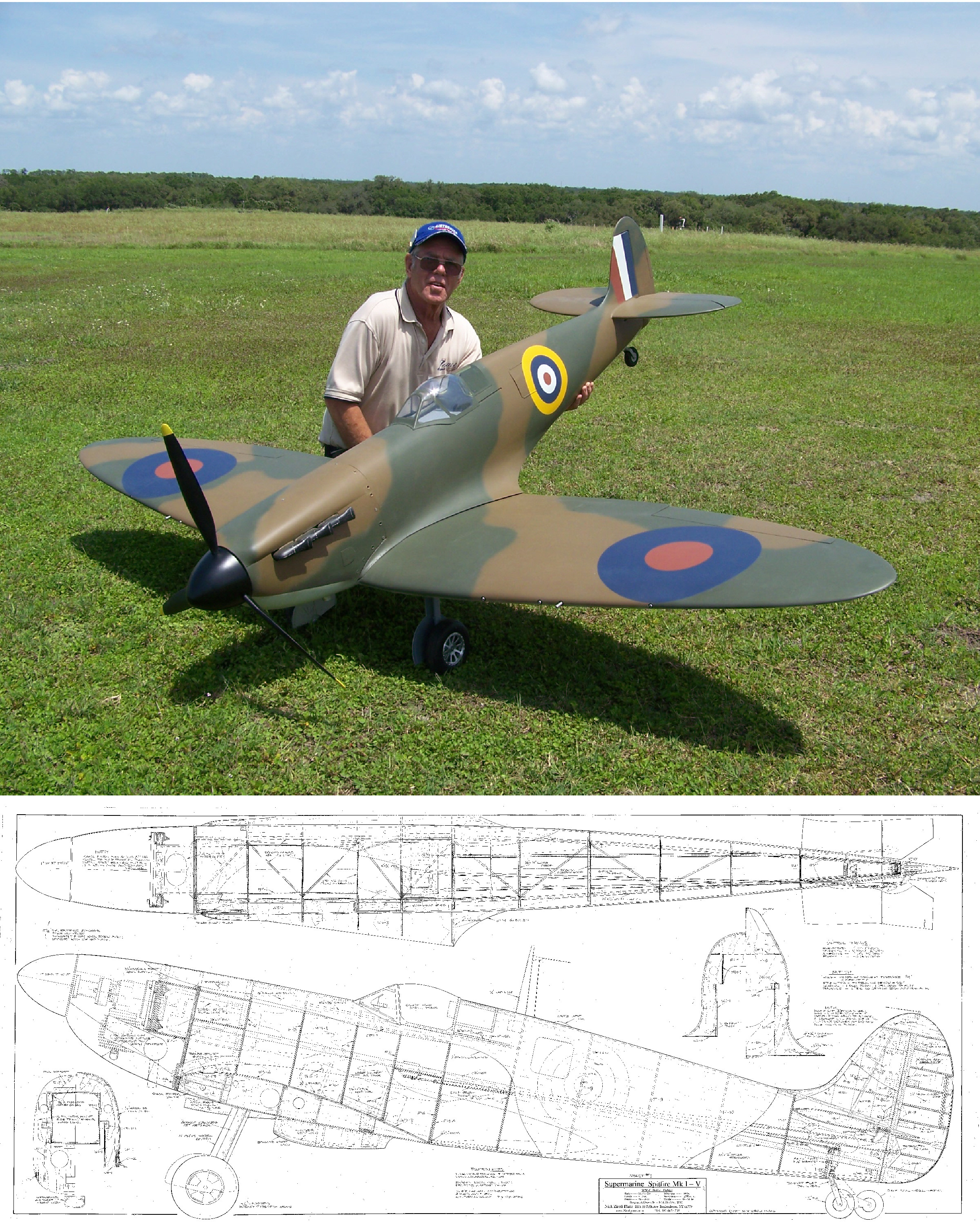Supermarine Spitfire Mk I-V Plan