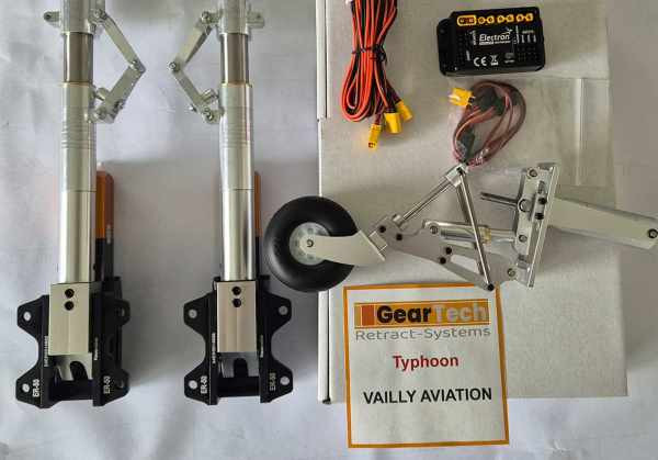 Typhoon / Tempest Vailly Aviation retractable landing gear - Geartech replacement for ROBART
