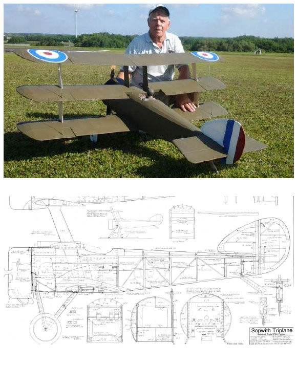 Wells' R/C Airplanes: Ziroli Plans Sopwith Triplane Modifications