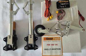 Focke Wulf FW 190 Vailly Aviation retractable landing gear - Geartech replacement for ROBART