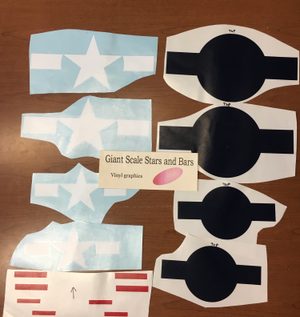 Giant Scale Stars and Bars Vinyl Graphics
