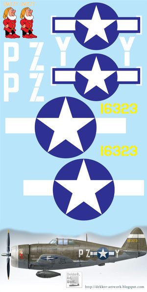 P-47 Thunderbolt "SNEEZY" Vinyl Graphics