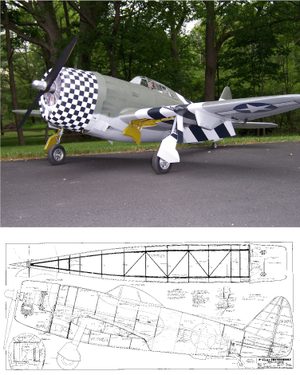 P-47 Thunderbolt 92" Plan