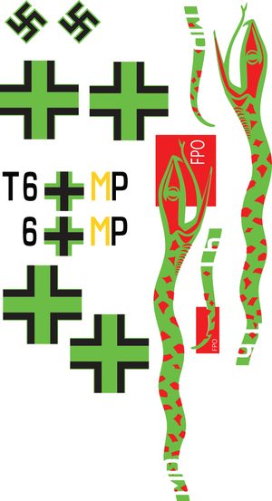 JU-87 Stuka "Snake" Vinyl Graphics