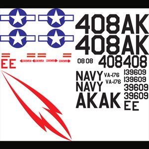 AD-1 Skyraider (Lightning Bolt) Vinyl Graphic
