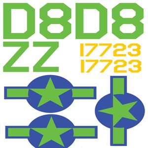 C-47/DC3 US Army Air Force D-Day Vinyl Graphics