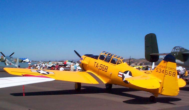 AT-6 Yellow USAAF Vinyl Graphics