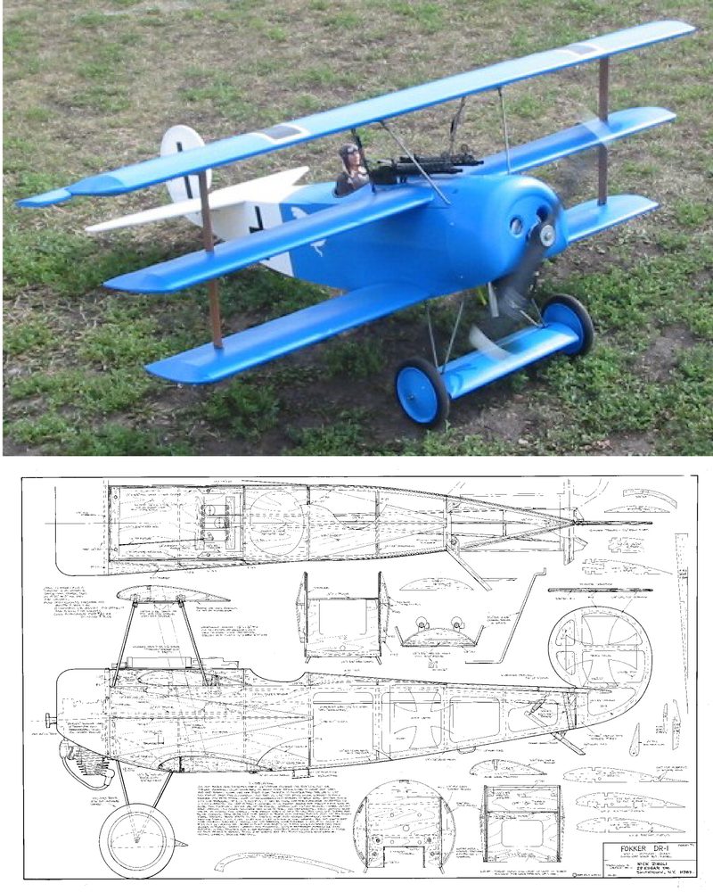 Fokker DR-1 Triplane Plan