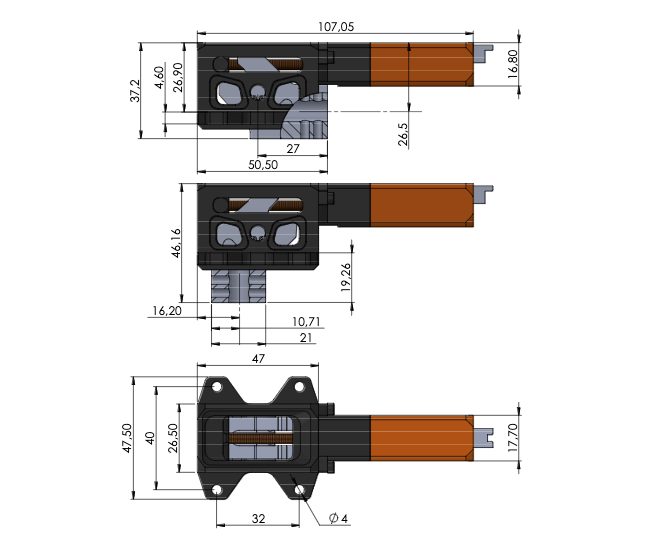Thunderbolt P-47D  70" Zirroli landing gear- Geartech replacement for ROBART