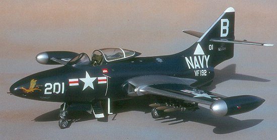 F9F Panther 209 Golden Dragon with Digitally printed nose art
