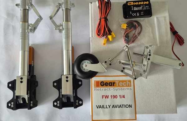 Hurricane Vailly Aviation retractable landing gear - Geartech replacement for ROBART