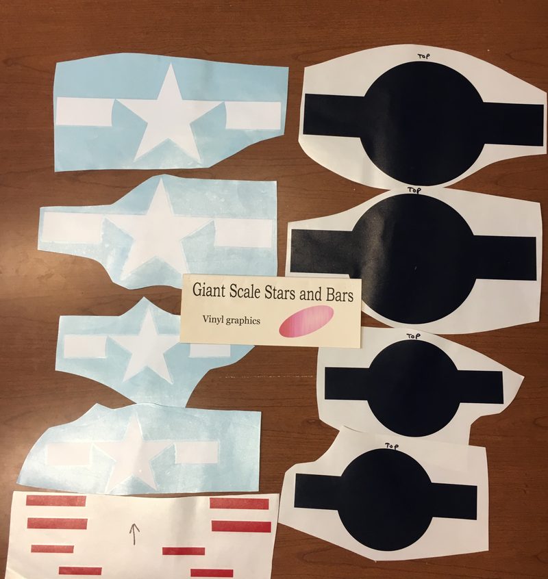 Giant Scale Stars and Bars Vinyl Graphics