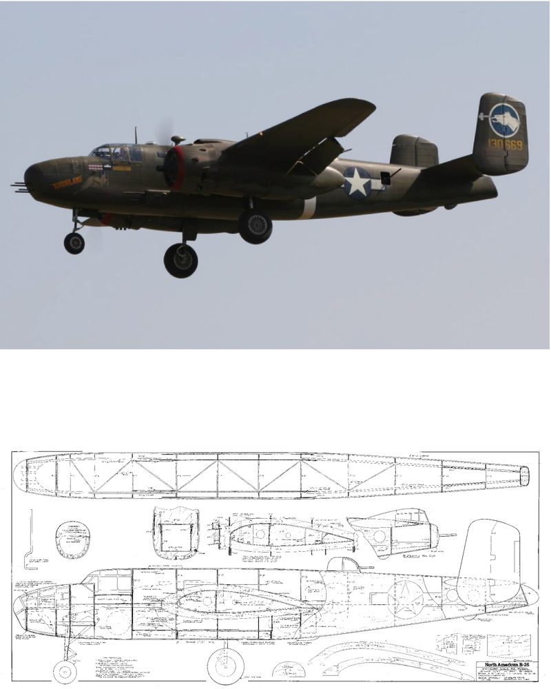 B-25 Mitchell 118" Plan
