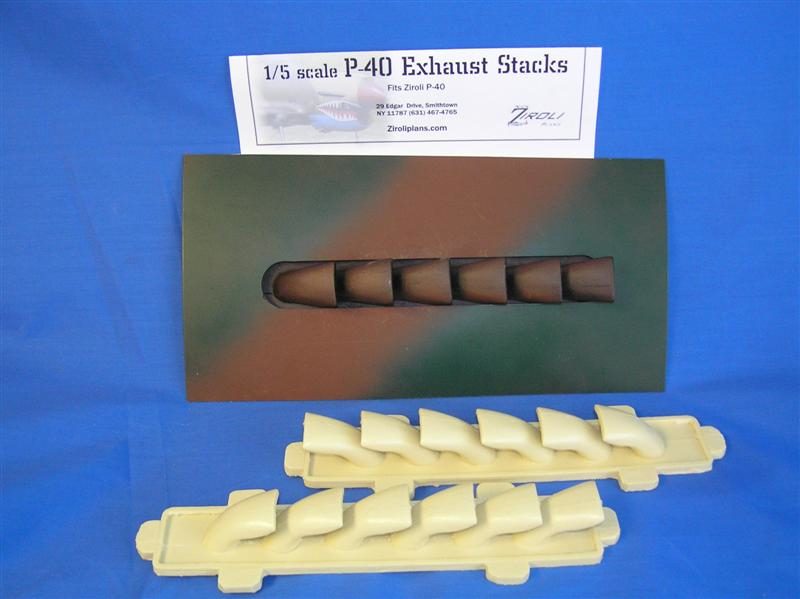 P-40 Warhawk/Stuka Exhaust Manifolds (Cast Resin)