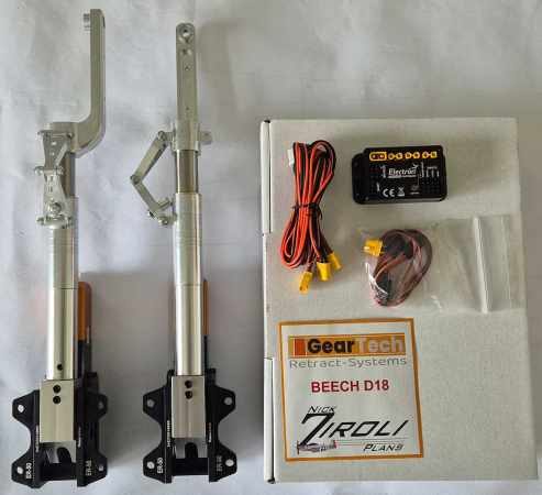 Beech D18 C45 Ziroli retracts - Geartech replacement for ROBART