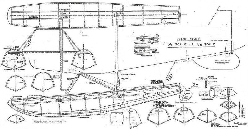 EDO Floats,J3 Cub/PA11 1/4 Scale Plan