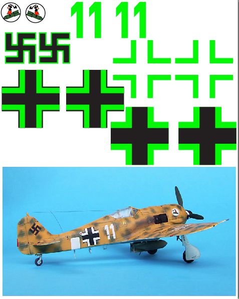 FW-190 ("Desert White 11") Vinyl Graphics