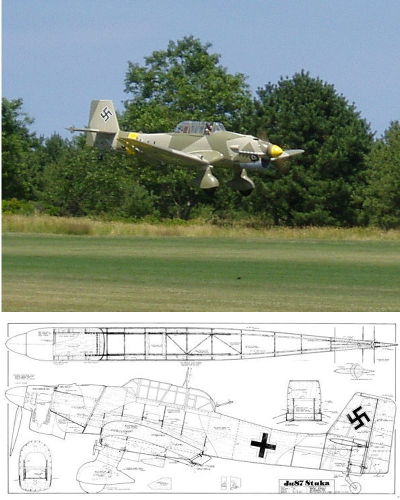 JU-87B Stuka Plan