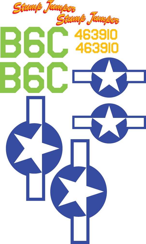 P-51D Mustang ("Stump Jumper") Vinyl Graphics