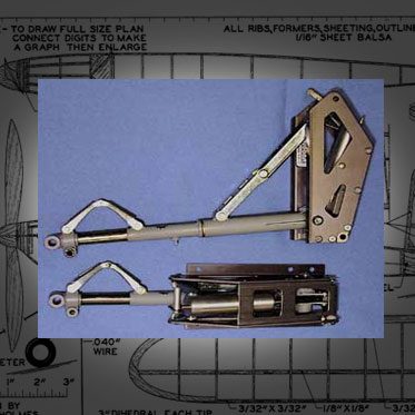  Curtiss P40 Ziroli landing gear - Geartech replacement for ROBART