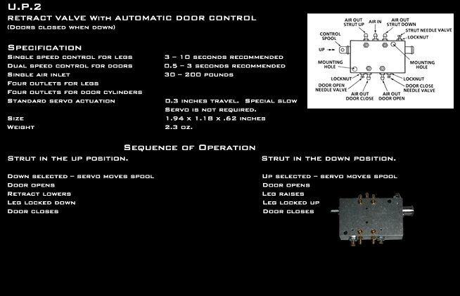 Ultra Precision UP-2 Retract and Door Valve